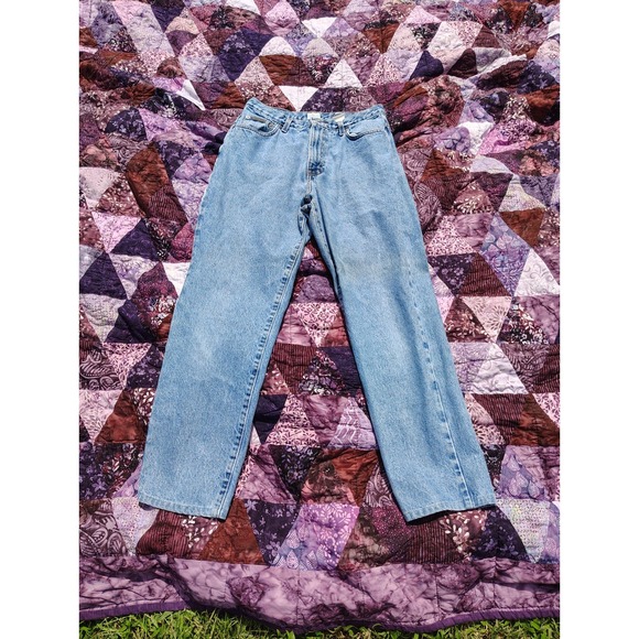 Vintage 90s Calvin Klein Jeans Women's 29x27 Blue Dark Wash Denim Y2k Mom Stone - Picture 1 of 12
